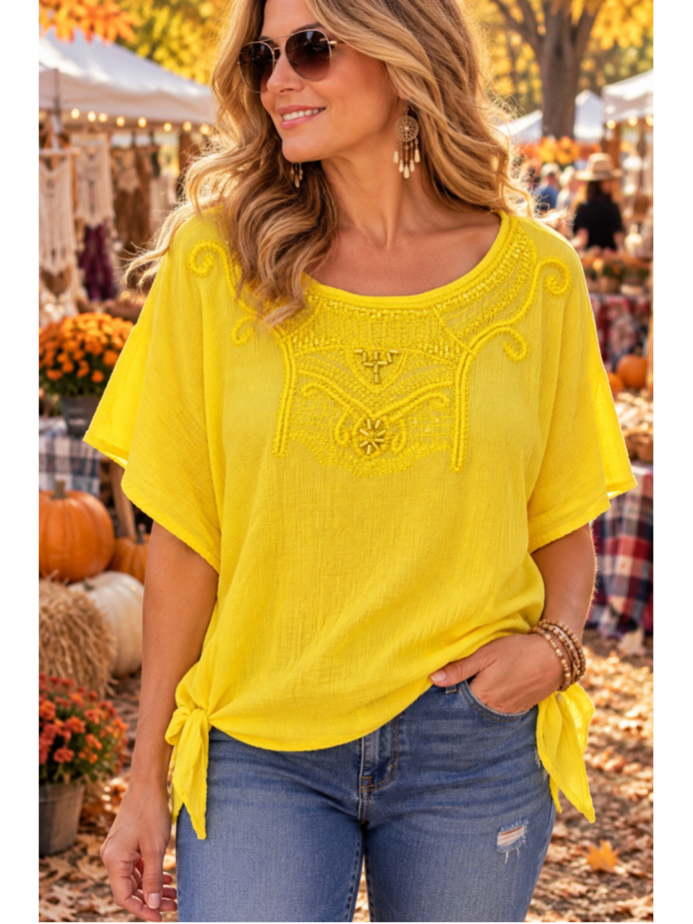 Women's Lane Bryant Yellow Blouse Size 18